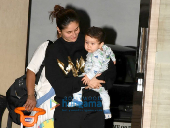 Kareena Kapoor Khan snapped with Taimur post birthday celebrations at Babita Kapoor's house in Bandra