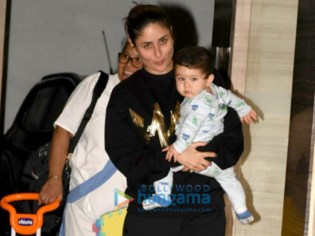 Kareena Kapoor Khan snapped with Taimur post birthday celebrations at Babita Kapoor's house in Bandra