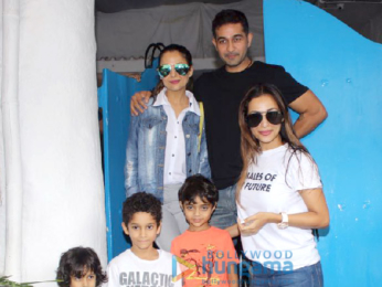 Malaika Arora and sister Amrita Arora snapped at Olive in Bandra