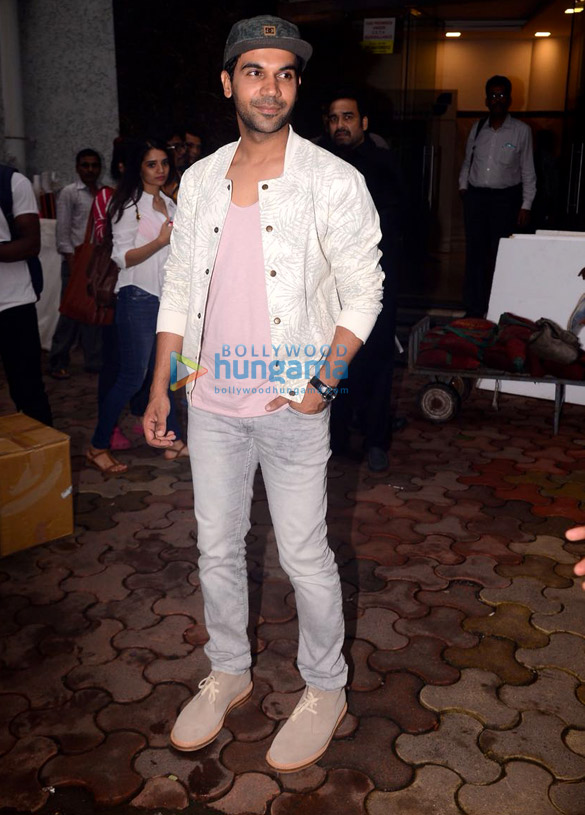 Rajkummar Rao snapped at Lower Parel promoting his film Newton Rajkummar Rao snapped at Lower Parel promoting his film Newton