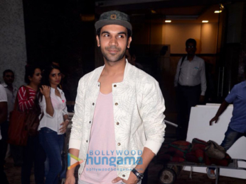 Rajkummar Rao snapped at Lower Parel promoting his film Newton
