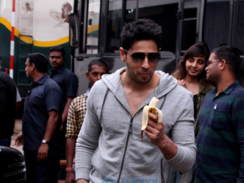 Sidharth Malhotra spotted after 'Ittefaq' photoshoot in Mehboob Studio