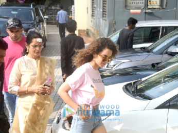 Kangana Ranaut and family snapped at PVR Juhu