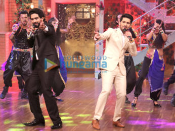 Armaan Malik, Amaal Mallik and Daboo Malik snapped on sets of The Drama Company