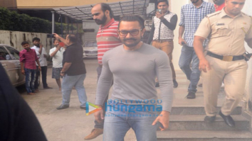 Aamir Khan snapped in South Mumbai