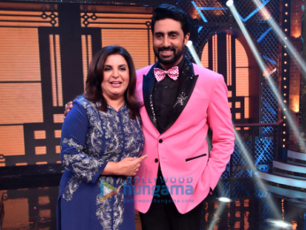 Abhishek Bachchan, Katrina Kaif and Boman Irani snapped on sets of Lip Sing Battle