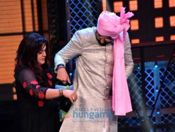 Abhishek Bachchan, Katrina Kaif and Boman Irani snapped on sets of Lip Sing Battle