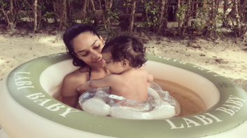 Check out: Lisa Haydon joins her son Zack in his first swimming class