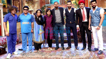 Irfan Pathan and Yusuf Pathan on the sets of ‘The Drama Company’