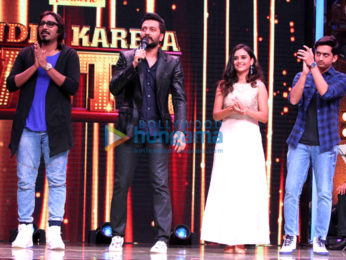 Riteish Deshmukh snapped on the sets of L'il Champs