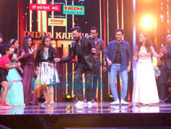 Riteish Deshmukh snapped on the sets of L'il Champs