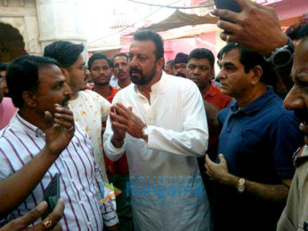 Sanjay Dutt visits a temple in Bikaner