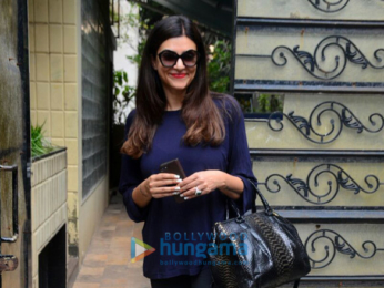 Sushmita Sen snapped outside her office