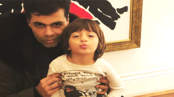 AbRam’s pout in this picture with Karan Johar is the cutest thing on the internet