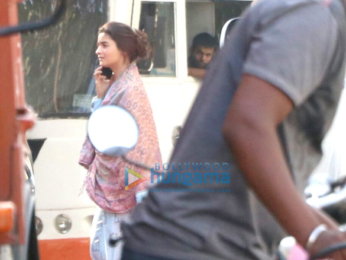 Alia Bhatt snapped at a shoot