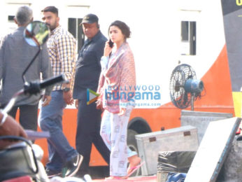 Alia Bhatt snapped at a shoot