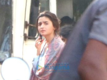 Alia Bhatt snapped at a shoot