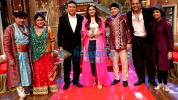 Anu Malik, Raveena Tandon and Altaf Raja on the sets of ‘The Drama Company’