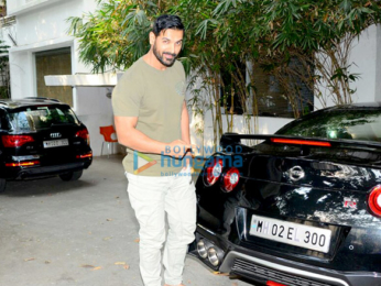 John Abraham spotted with his sports car and bike