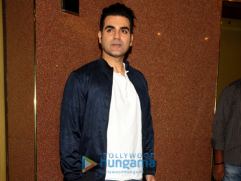 Sunny Leone and Arbaaz Khan at a press meet for Tera Intezaar