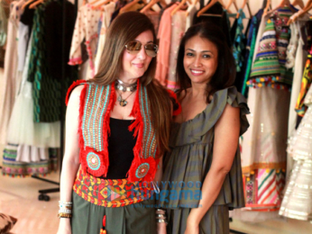 Sussanne Khan and Surily Goel and Kajal Fabiani snapped at a store