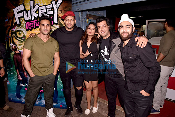 Team of Fukrey Returns snapped promoting the film at various location in Juhu Team of Fukrey Returns snapped promoting the film at various location in Juhu
