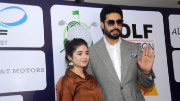 Abhishek Bachchan and Zaira Wasim attend the The Golf Foundation Pro-Am Championship 2017