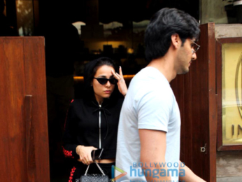 Ahaan Shetty spotted with Tania Shroff at Bandra