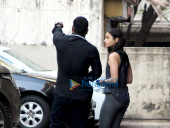 Alia Bhatt snapped at the gym