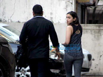 Alia Bhatt snapped at the gym
