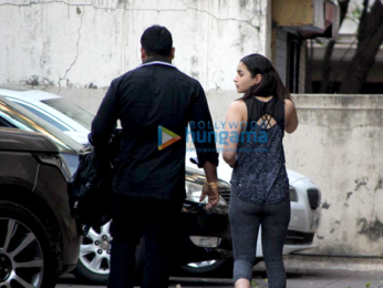Alia Bhatt snapped at the gym