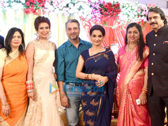 Bollywood celebs attend veteran Bollywood journalist Chaitanya Padukone's daughter Apeksha's weddig with Karan Mahajan
