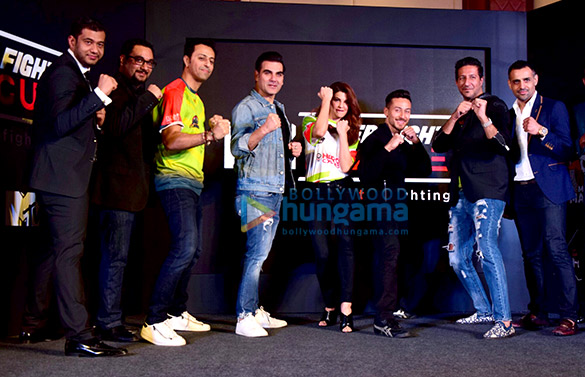 Jacqueline Fernandez, Tiger Shroff, Arbaaz Khan and others at Super Fight League press meet Jacqueline Fernandez, Tiger Shroff, Arbaaz Khan and others at Super Fight League press meet