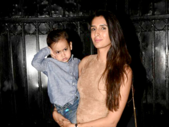 Karan Johar with Roohi and Yash at Tusshar Kapoor's Christmas bash