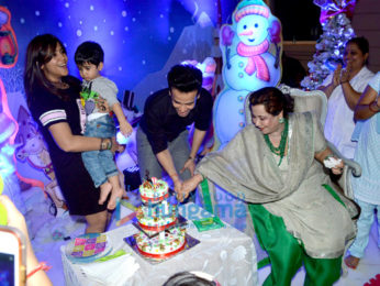 Karan Johar with Roohi and Yash at Tusshar Kapoor’s son Laksshya’s Christmas party