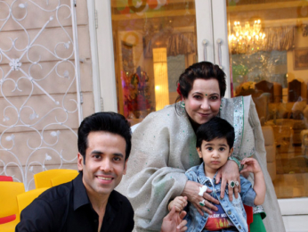 Karan Johar with Roohi and Yash at Tusshar Kapoor’s son Laksshya’s Christmas party