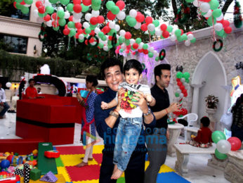 Karan Johar with Roohi and Yash at Tusshar Kapoor’s son Laksshya’s Christmas party