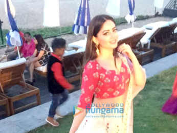 Mahi Vij snapped attending Bharti Singh's wedding