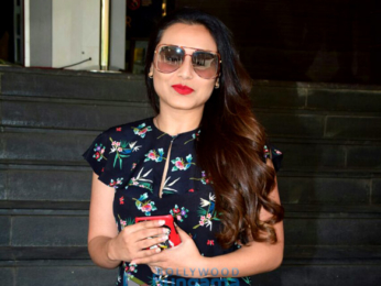 Rani Mukerji arrives for the trailer launch of 'Hichki'