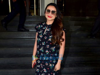 Rani Mukerji arrives for the trailer launch of 'Hichki'
