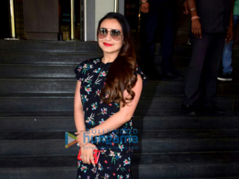 Rani Mukerji arrives for the trailer launch of 'Hichki'