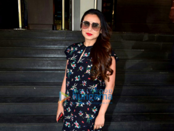 Rani Mukerji arrives for the trailer launch of 'Hichki'