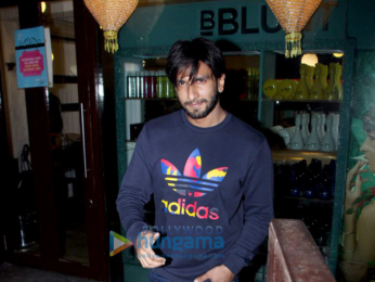 Ranveer Singh spotted outside BBLUNT