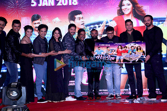 Shreyas Talpade and Rohit Shetty at the audio release of Marathi film ‘Yere Yere Paisa’