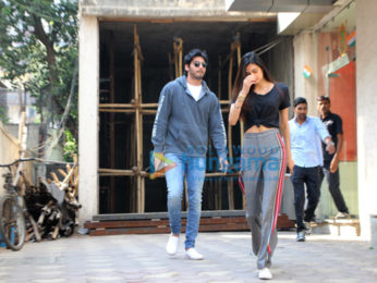 Ahan Shetty and Athiya Shetty spotted at a clinic