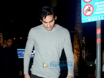 Ahan Shetty snapped with friends at BKC