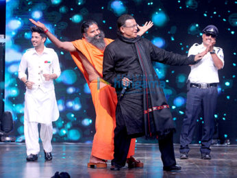 Baba Ramdev snapped on sets of Dance India Dance