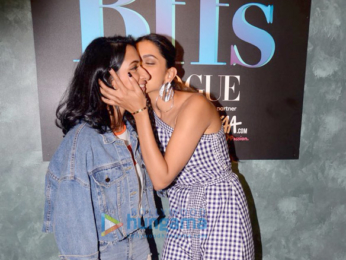Deepika Padukone, Anisha Padukone and Neha Dhupia on the sets of VOGUE BFFs