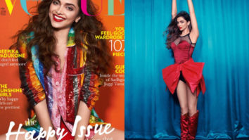 Bold lips, dazzling smile, glitter rainbow shirt – Deepika Padukone graces the Happy Issue of Vogue this month