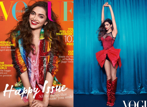 Bold lips, dazzling smile, glitter rainbow shirt – Deepika Padukone graces the Happy Issue of Vogue this month Bold lips, dazzling smile, glitter rainbow shirt – Deepika Padukone graces the Happy Issue of Vogue this month